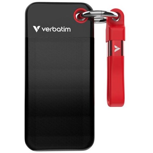 Verbatim SSD Pocket #32284 512GB 3.2 Gen2, USB-C, crno/crvena Cijene