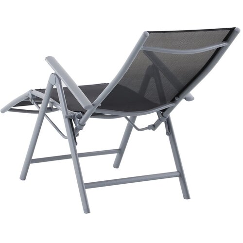 Garden Pleasure Črn kovinski vrtni stol Ariola &amp;ndash; Slike