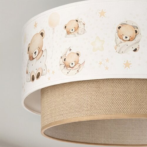  Brilagi-LED Dečiji plafonski luster BOBO 1xE27/10W/230V prečnik 40 cm bela/bež/meda Slike