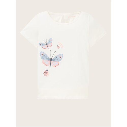 Tom Tailor Cream Girl T-Shirt - Girls Slike