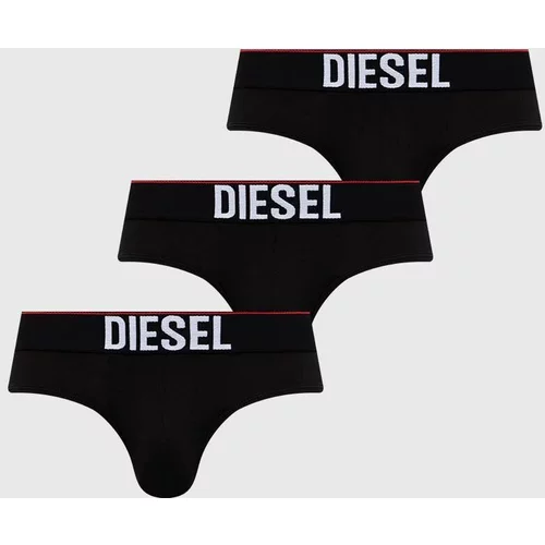 Diesel Moške spodnjice 3-pack moški, črna barva