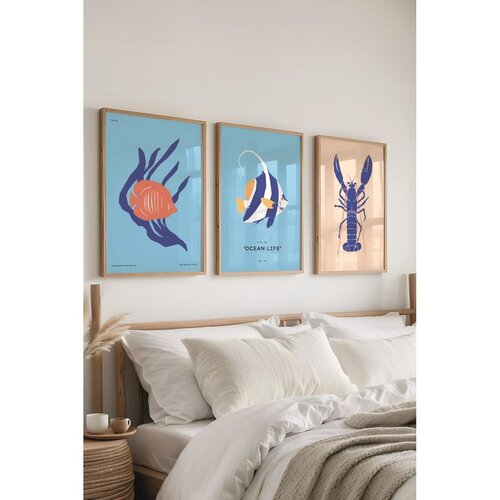 WALLXPERT &Ccedil;-300505 - 5070 multicolor dekorativni set slika (3 komada) Cene
