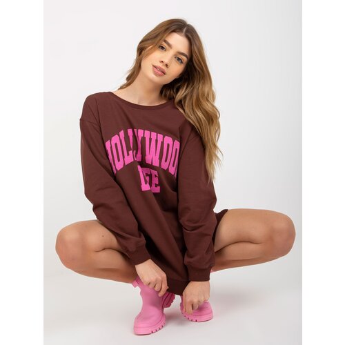 Vikki Sweatshirt-VI-BL-3102.01P-brown-pink Slike