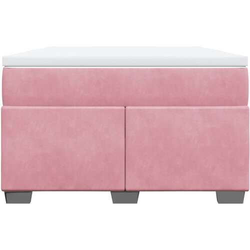 Box spring krevet s madracem ružičasti 120 x 200 cm bar&amp;scaron;unasti Slike