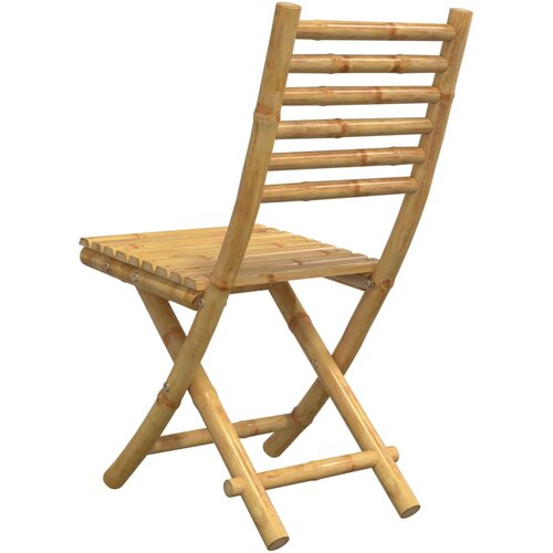  Sklopive vrtne stolice 6 kom 43 x 54 x 88 cm od bambusa Slike