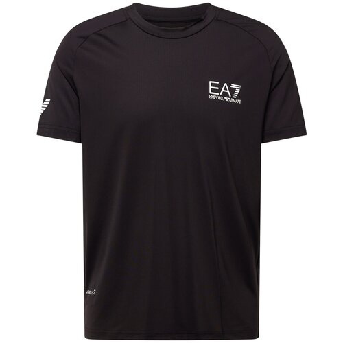 Ea7 Emporio Armani Funkcionalna majica črna / bela Cene