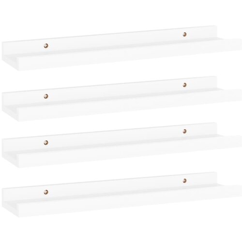 Maison Chic 4 kosi Stenske Police - Viseče police bele 40x9x3 cm, (21793660) Slike