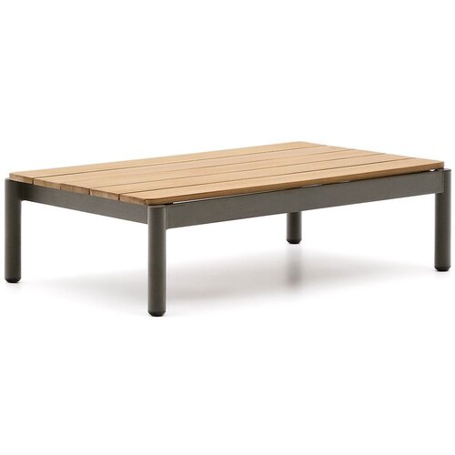Kave Home Vrtna klubska mizica iz masivnega tika 57x91 cm Sorells &ndash; Cene