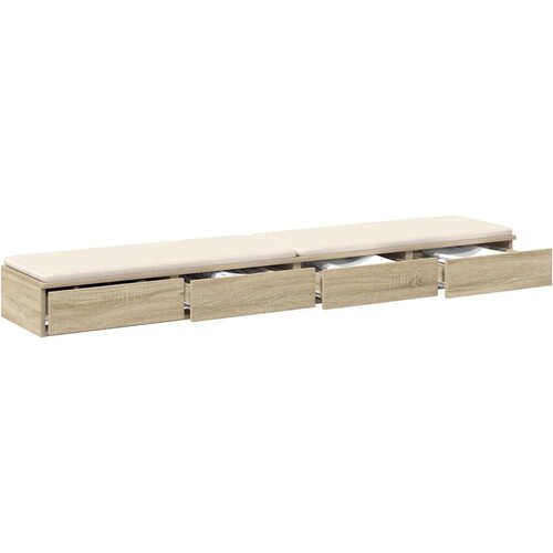  Ladice za krevet s ladicama Sonoma hrast 180 x 36,5 x 16,5 cm Slike