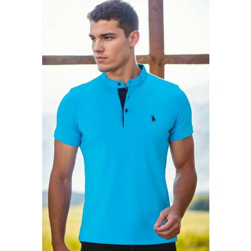 Dewberry T8560 T-SHIRT-TURQUOISE -1 Slike