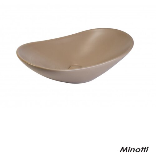Minotti Nadgradni lavabo bež 62,5x37cm Slike