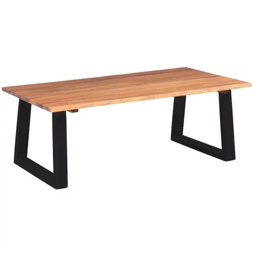  Klubska mizica iz masivnega akacijevega lesa 110x60x40 cm