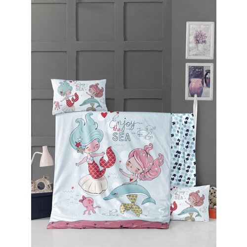 Lessentiel Maison posteljina za bebe Fish Girls , 100x150cm, Bela Slike