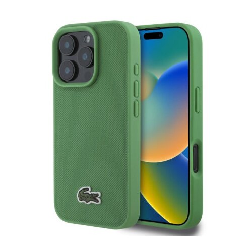 Licensed Lacoste LACOSTE MAGSAFE maska za iPhone 16 Pro WOVEN LOGO GREEN Cene