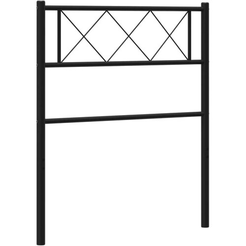  Metalno uzglavlje crno 100 cm Slike