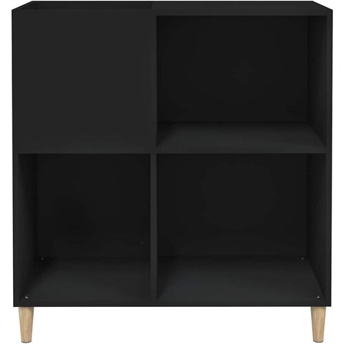  za ploče crni 84,5 x 38 x 89 cm od konstruiranog drva Slike