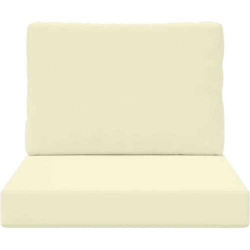  Jastuk za vanjsku sofU 2 pcs Krema Poliester - Krema 60 x 60 cm 1x sjedalo +1x naslon (3D bez bartaga) Slike