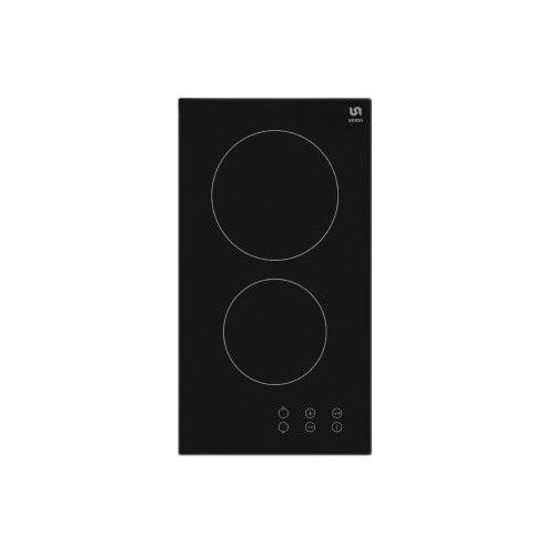Union BHO200CBL Ugradna keramička ploča, 2 ringle, 29x4.75x52 cm, Crna Slike