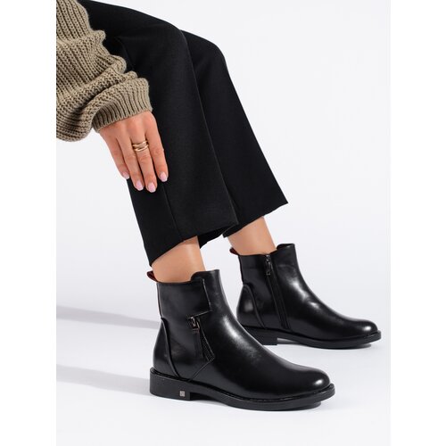 W. POTOCKI Black elegant women's ankle boots Potocki Cene