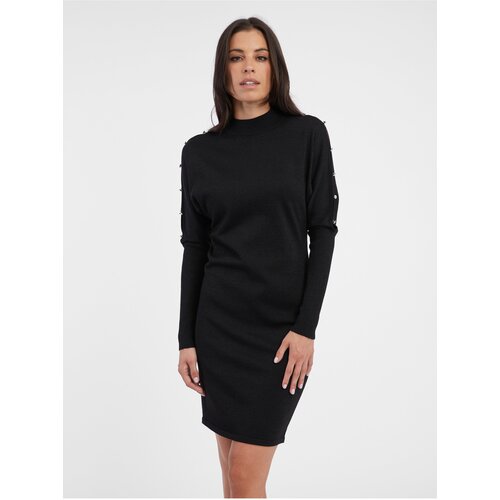 Orsay Black Ladies Knitted Dress - Women Slike