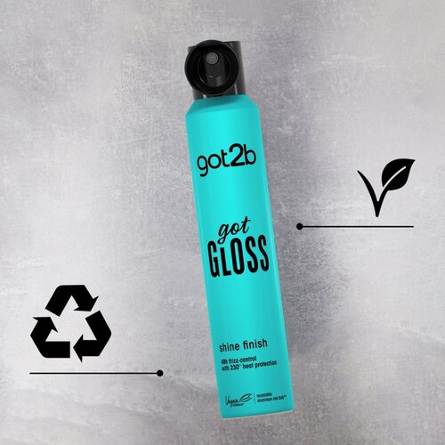 Got2b got Gloss Shine Finish pr&amp;scaron;ilo za za&amp;scaron;čito las pred vročino za sijaj in mehkobo las 200 ml Slike