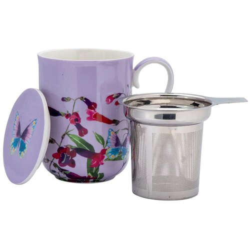 Maxwell williams Skodelica s cedilom - tisana Posey 340ml / Perennial Ponstemon / porcelan, inox, (21317832) Cene