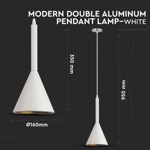  Viseća lampa &mdash; METAL WHITE Cijene
