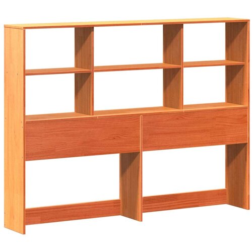 vidaXL Posteljni okvir brez vzmetnice voščeno rjav 120x200 cm borovina Cene