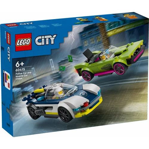 Lego 60415 Policijski avtomobil in avto z močnim motorjem