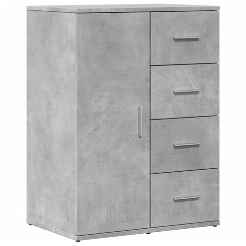 Maison Chic Komoda - Predalnik betonsko siva 59x39x80 cm inženirski les, (21721802) Cene