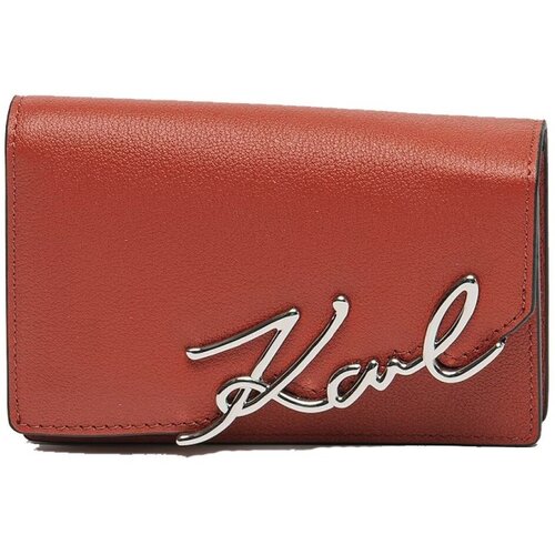 Karl Lagerfeld Denarnica K SIGNATURE SM WALLET Rdeča Slike