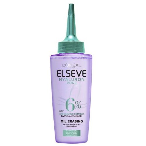 L&amp;acute;Or&amp;eacute;al Paris Elseve Hyaluron Pure Oil Erasing Scalp Serum serum za lase mastni lasje 102 ml za ženske Slike