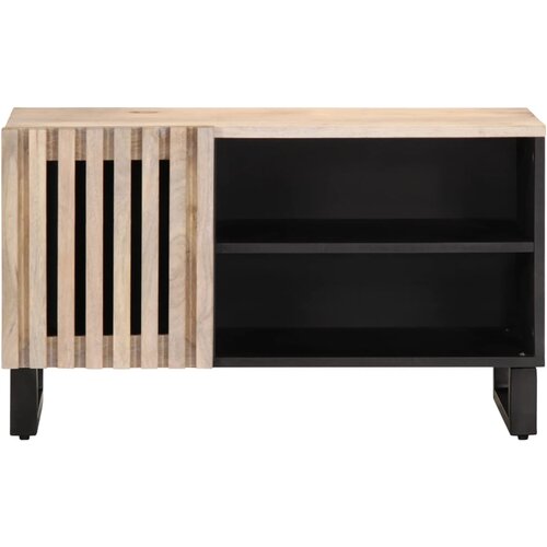 Maison Chic TV omarica - TV stojalo - Televizijska omarica 80x34x46 cm trden mangov les, (21701001) Slike
