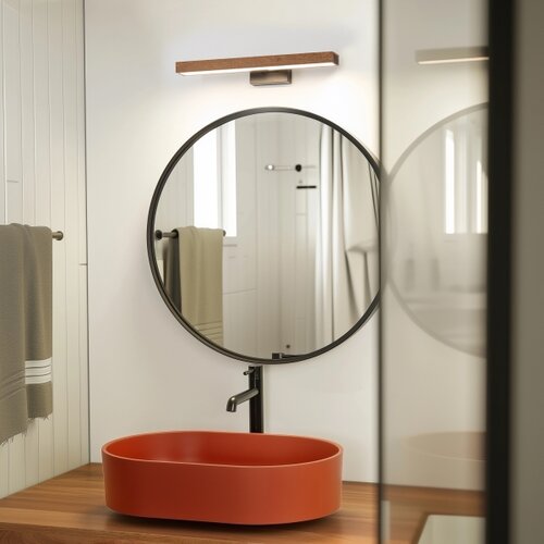  Brilagi-LED Osvetljenje za kupatilsko ogledalo WOODY MIRROR LED/8W/230V IP44 hrast/crna Slike