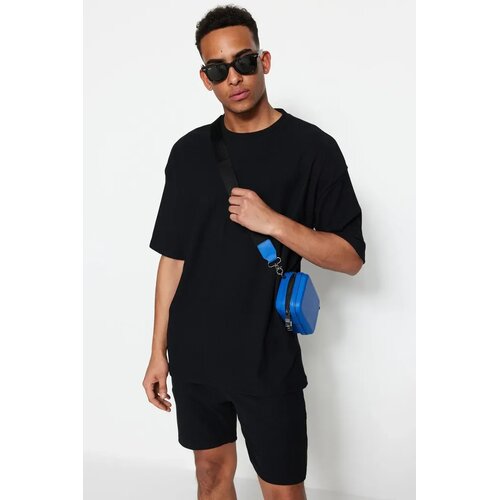 Trendyol Muška majica Tmnss23Ts00081, Crna Cene
