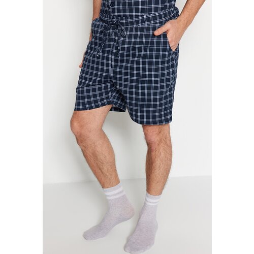 Trendyol Pajama Set - Navy blue - Plaid Slike