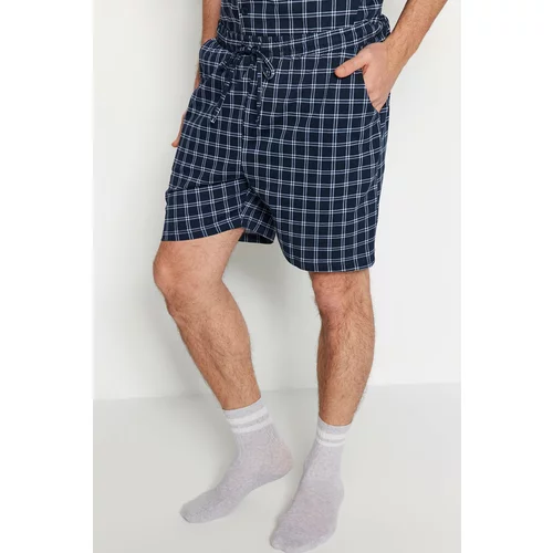 Trendyol Pajama Set - Navy blue - Plaid