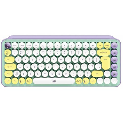 Logitech ljubičasto-bežična mehanička tastatura pop keys Slike