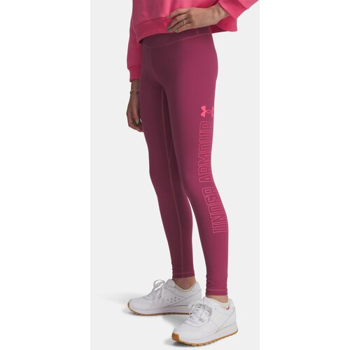 Under Armour Girls' leggings UA Motion Branded Legging-RED - Girls Cene
