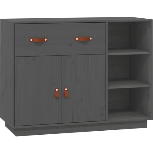 Maison Chic Komoda - Predalnik siva 98,5x40x75 cm trdna borovina, (21715683) Slike