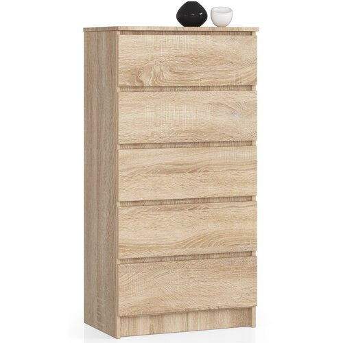 AKORD KOMODA K60 5SZ CLP DĄB SONOMA, (21702862) Slike