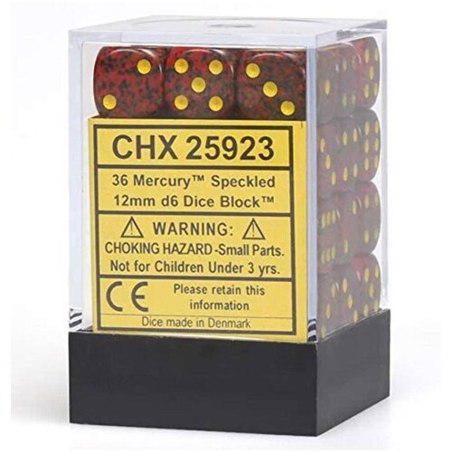 Chessex Kockice - Speckled - Mercury - Dice Block (36) 12mm Cene