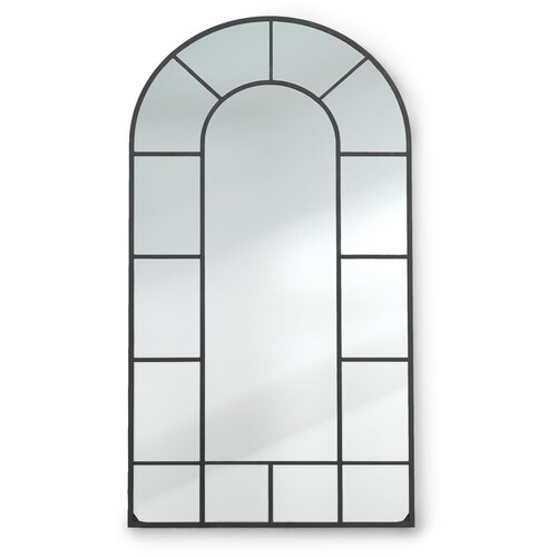 Casa Chic Archway francosko stensko ogledalo, okvir iz aluminija, 46 x 86 cm Cene