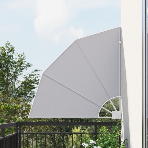 vidaXL Zaslon za privatnost na balkonu Siva 115 x 115 cm tkanina Cijene