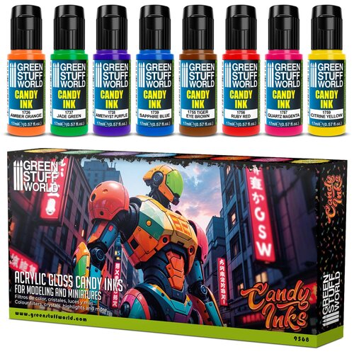 Green Stuff World paint set - candy inks (8 boja) Cene