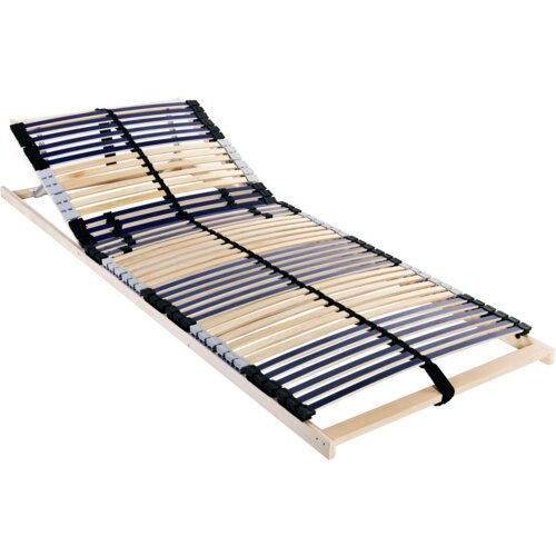 vidaXL Lamelni podstavek Rjava 90 x 190 cm Les in plastika Cene