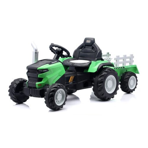 Premium Stil Dečiji traktor sa prikolicom i daljinskim zeleni ( 13630 ) Cene