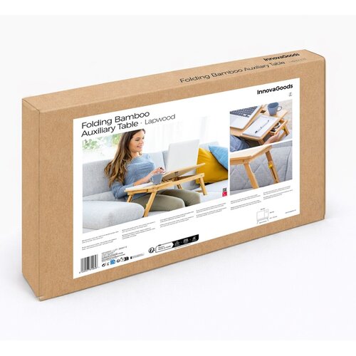  Pomoćni Sklopivi Stol od Bambusa Lapwood InnovaGoods Slike