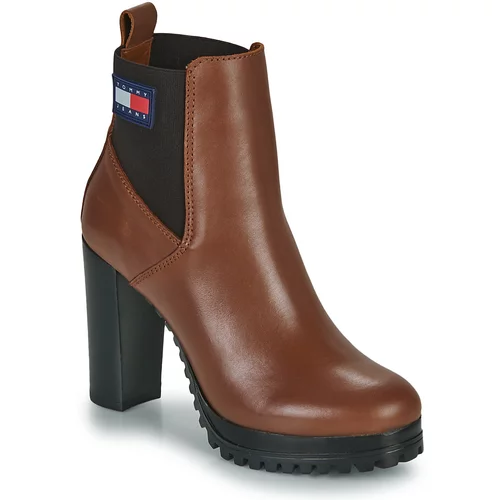 Tommy Jeans Essentials High Heel Boot Smeđa