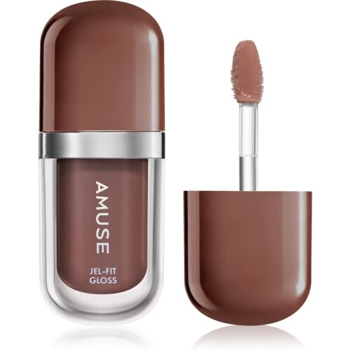 AMUSE Jel-Fit Gloss vlažilni sijaj za ustnice z učinkom povečanja odtenek Pudding 3.8 g Slike
